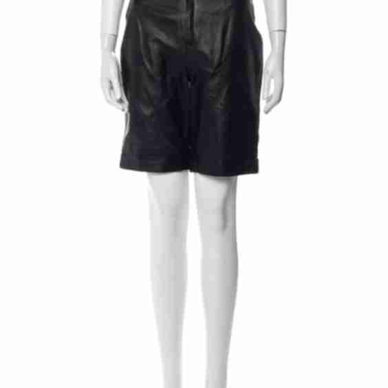 Lambskin Mini Shorts