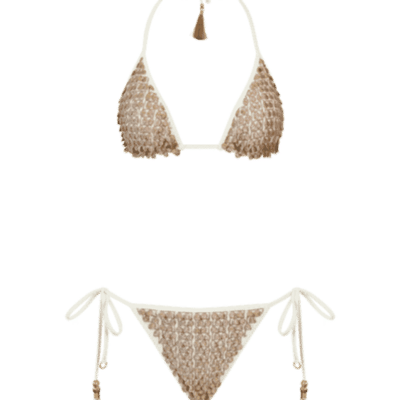 Pom Pom Triangle Bikini