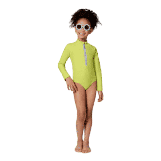 Kids Bailey Long Sleeve One-Piece Swimsuit
