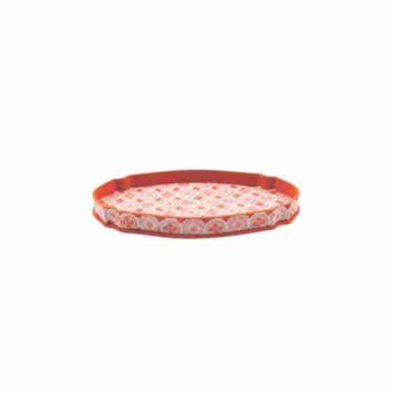 Octagonal Tray In Hand Blocked Paper
