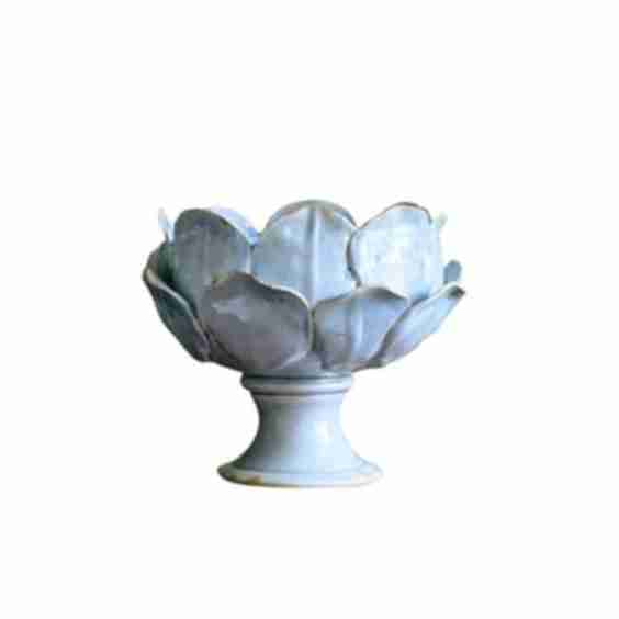 Large Ceramic Petal Vase Blue