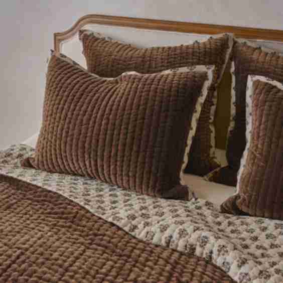 Audrey Velvet Block Print Quilt