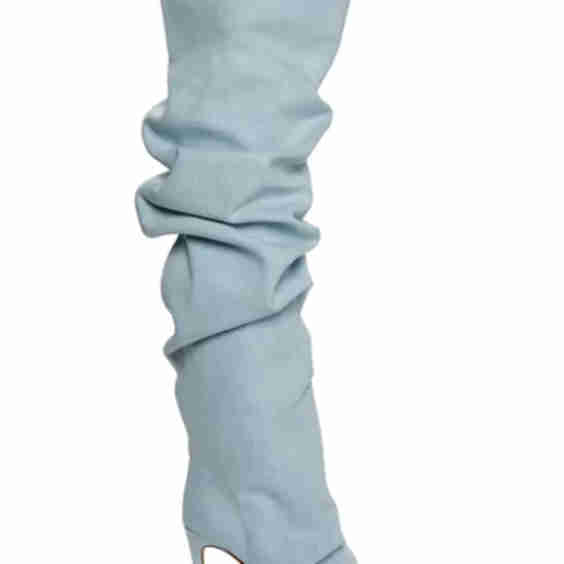 Primavera 100MM Crystal Denim Boots