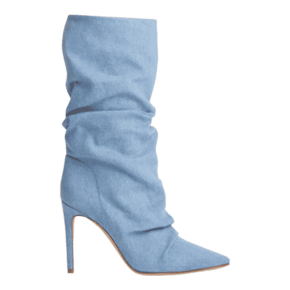 Poppy Recycled Denim Stiletto Booties