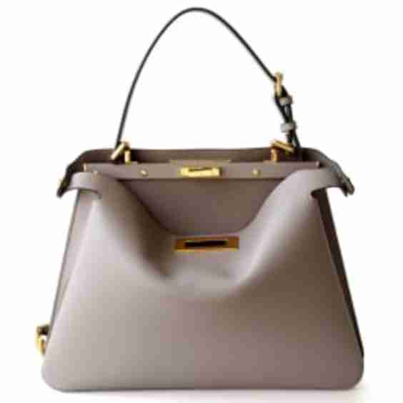Leather Turn-Lock Organ Handbags Top Handle Vintage Satchel Handbag
