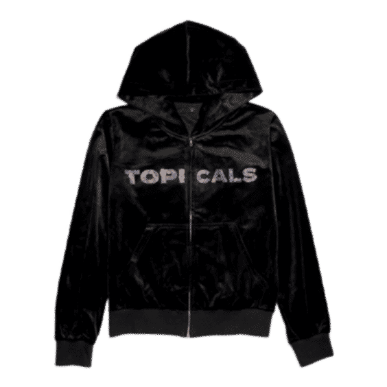 Bling Velour Zip Up