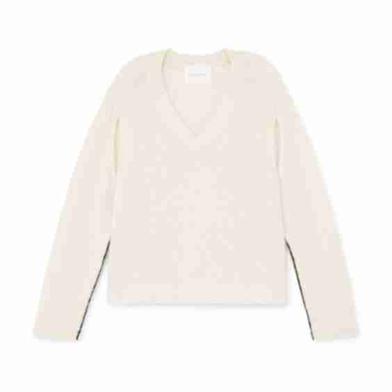 Deep-V Cape Sweater