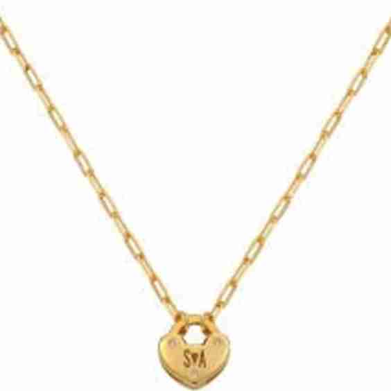 Heart Charm Lock Necklace 