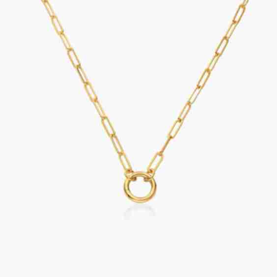 Bold Link Chain Charm Necklace