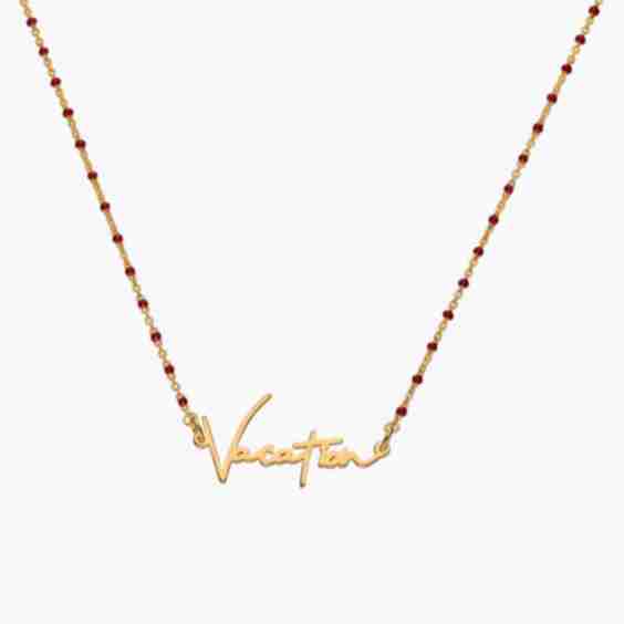 Soltale Bordeaux Belle Name Necklace