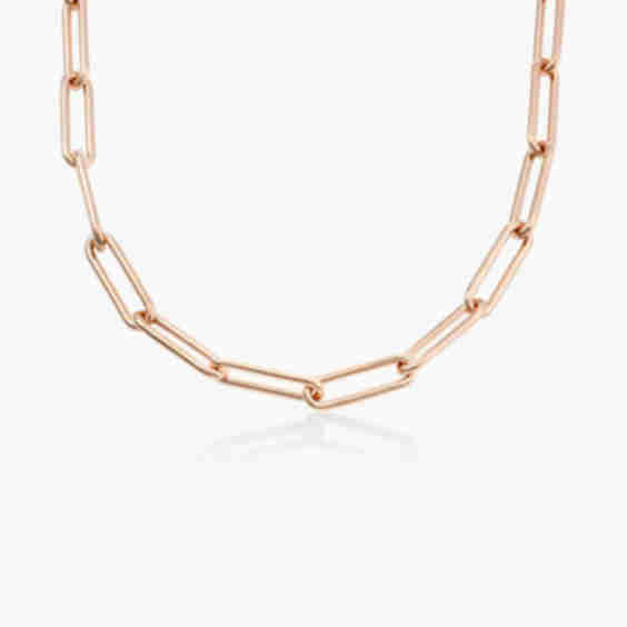 Large Paperclip Chain Necklace 