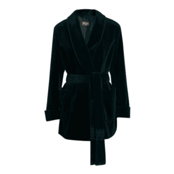 Giacca Raniya Belted Velvet Wrap Coat