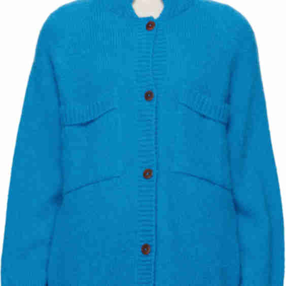 Blue Mohair & Baby Alpaca Cardigan