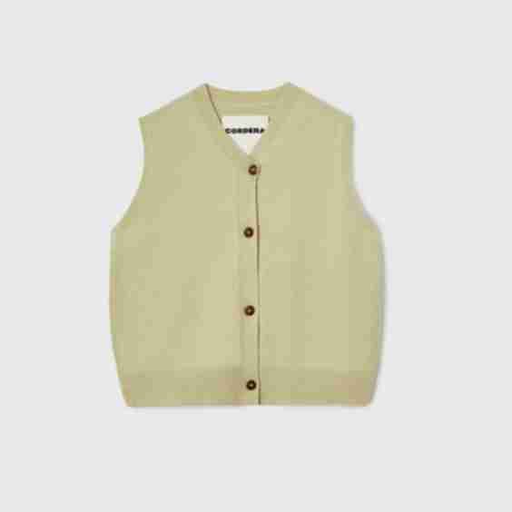 Merino Wool Waistcoat Cardigan