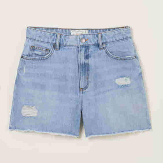 Holywell Frayed Denim Shorts