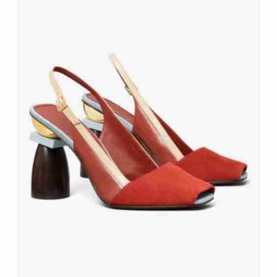 Marquetry Block Heel