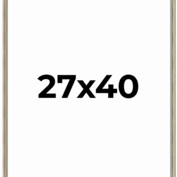 Classic Modern Silver Picture Frame - UV Acrylic, Foam Board Backing, Hanging Hardware