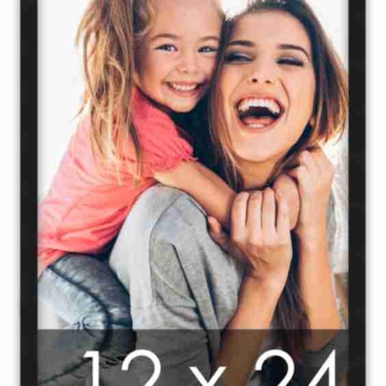 12x24 Solid Wood Picture Frame with UV-Resistant Acrylic & Acid-Free Backing