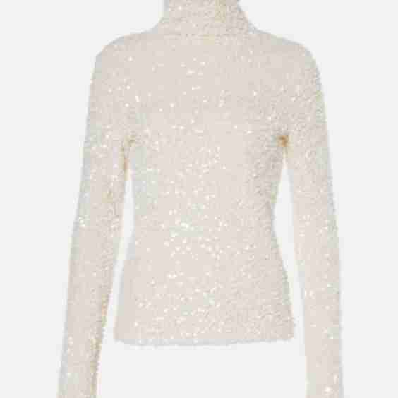 Sequined Long Sleeve Top