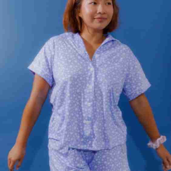 Cozy Soft Pajama Button Down