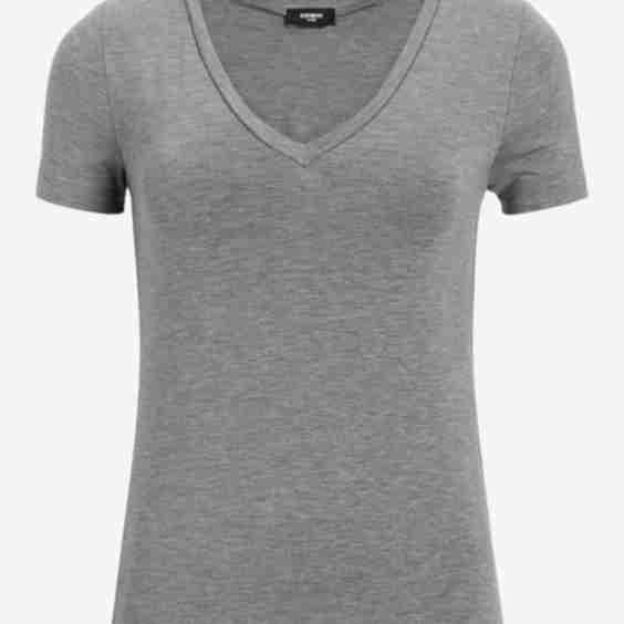 Supersoft Fitted V-Neck Double Layer Tee