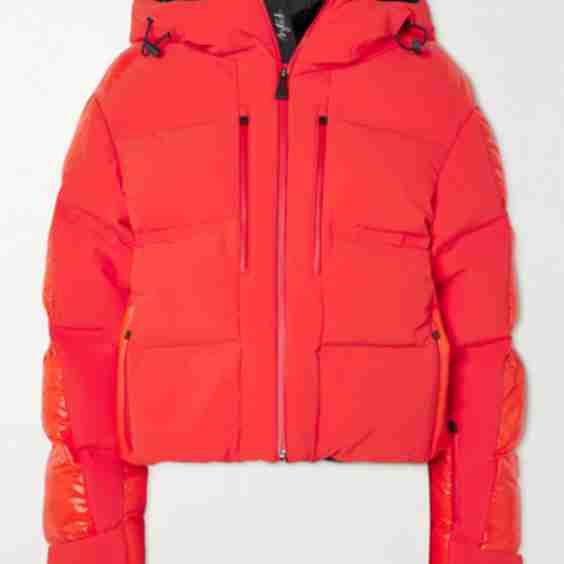 Super Nuke Hooded Quilted Paneled Down Ski Jacket