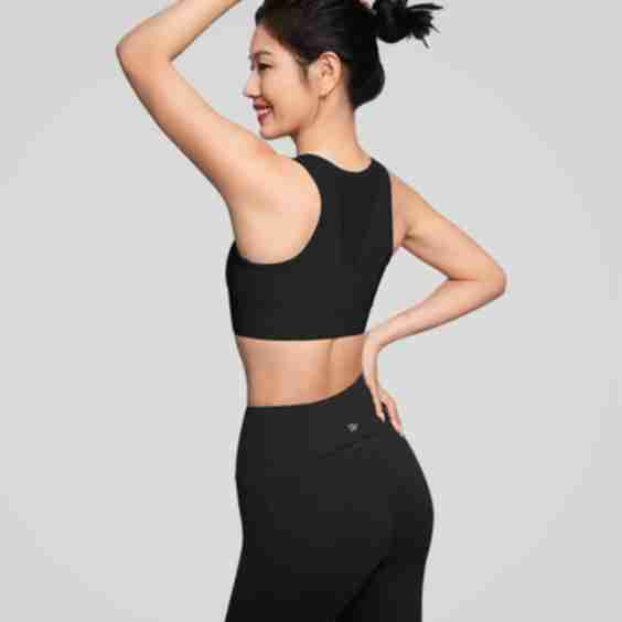 Echo Mesh Splicing Breathable Padded Running Bra