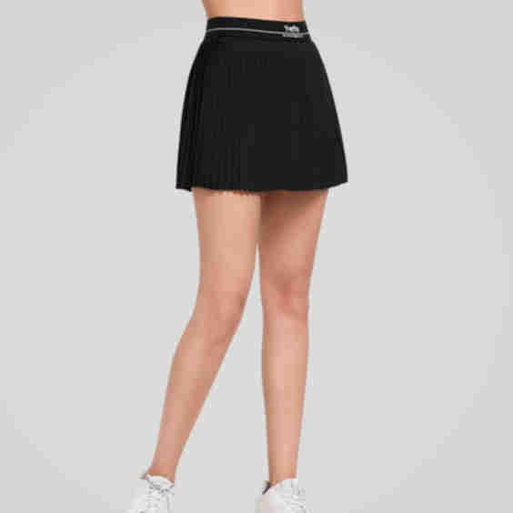 Sculpt Letter Waistband Sporty Tennis Skirt