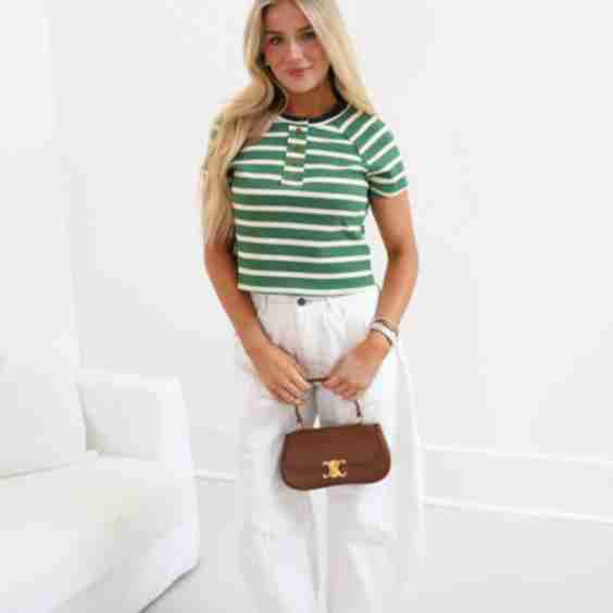 Madi Striped Short Sleeve Tee 