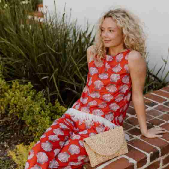 Adela Feather Pant Set