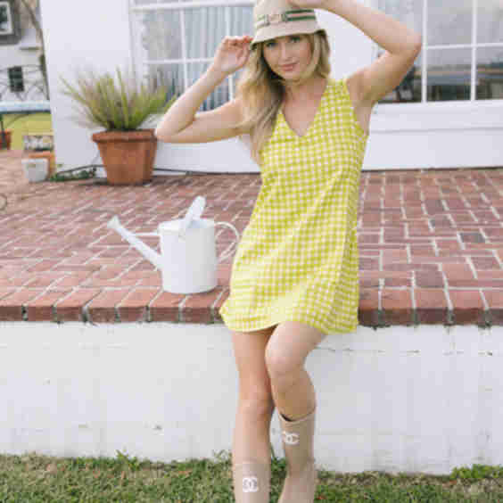 Mallory V Neck Mini Dress 