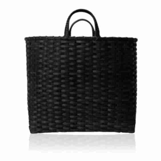 Black Sheep Oversized Rattan Tote Bag
