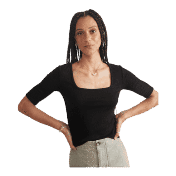 Lexi Rib Square Neck Top