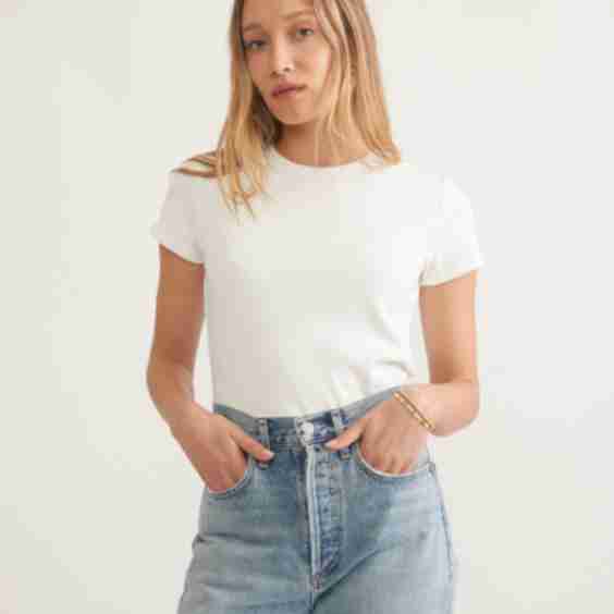 Lexi Ribbed Crew Tee
