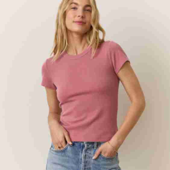 Lexi Rib Sun-In Crew Tee