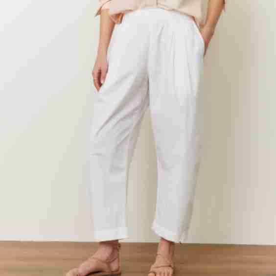 Kyra Poplin Barrel Pant