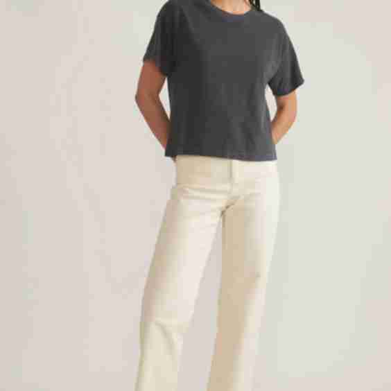 Vintage Slub Crop T-Shirt