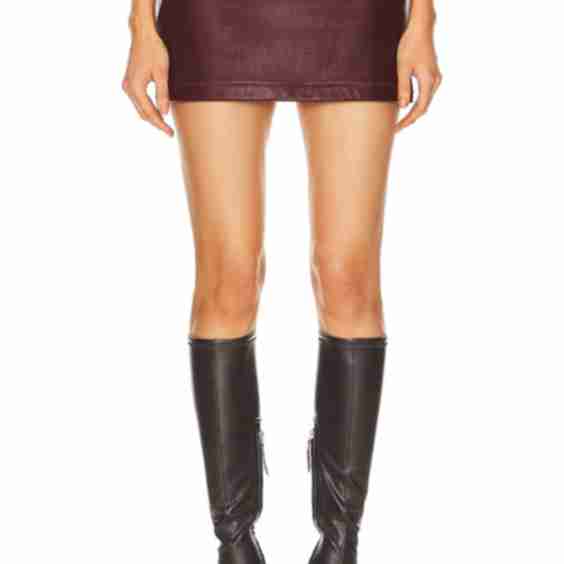 Leather Mini Skirt