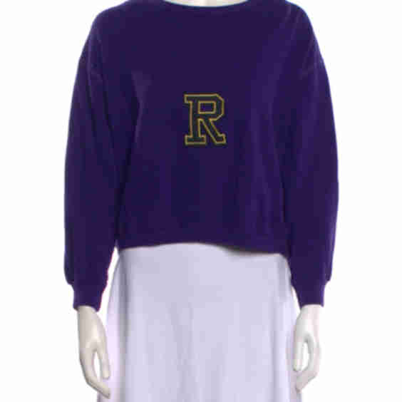 Graphic Print Crew Neck Sweatshirt