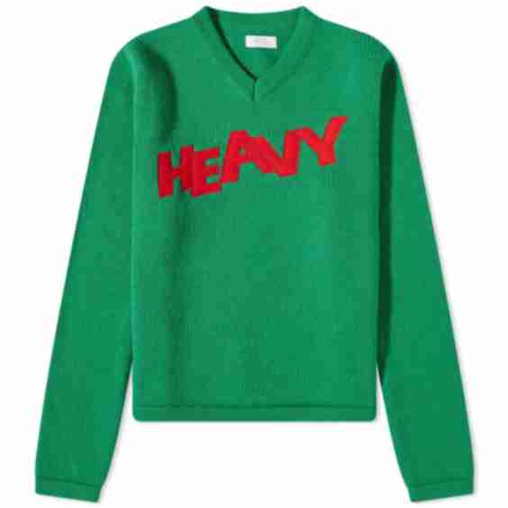 Kids Green 'Heavy' Sweater