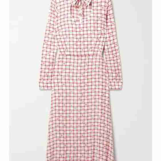 Erica Cutout Printed Crepe Midi Dress