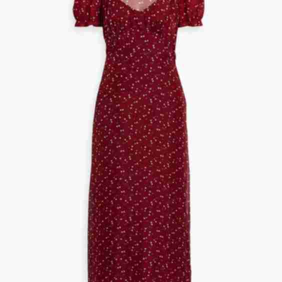 Elizabeth Printed Silk-Chiffon Maxi Dress