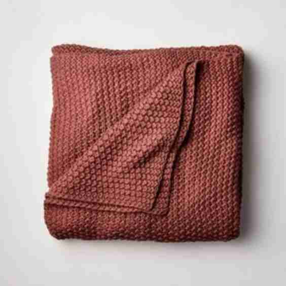 Chunky Knit Bed Blanket