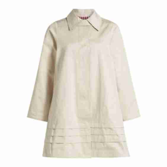 Mercedes Bow Reversible Trench Coat