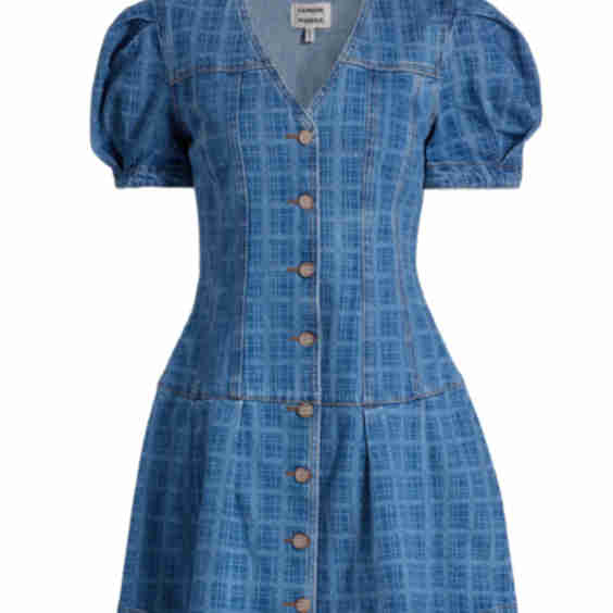 Adeline Puff-Sleeve Mini Dress
