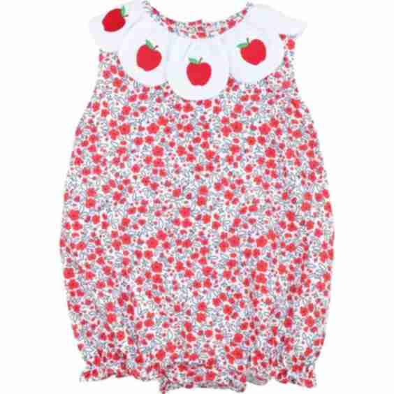 Red Floral Apple Bubble