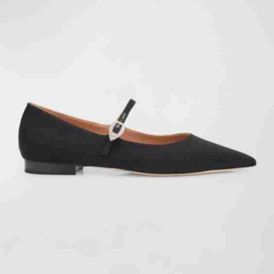 Malone Souliers x Tabitha Simmons Kate Leather Ballet Flats