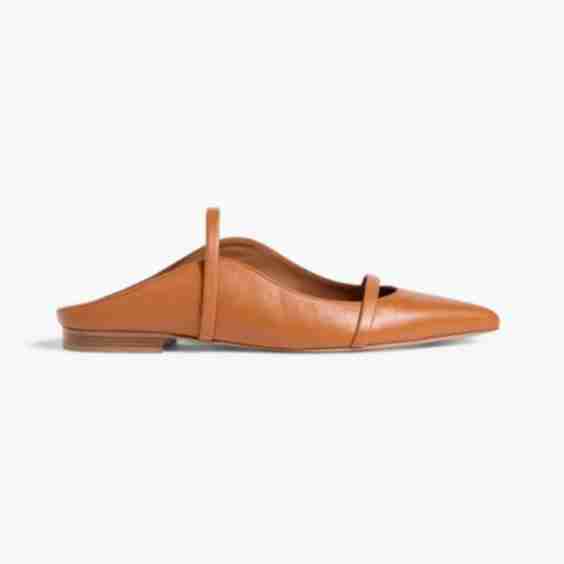 Maureen Leather Point Toe Flats
