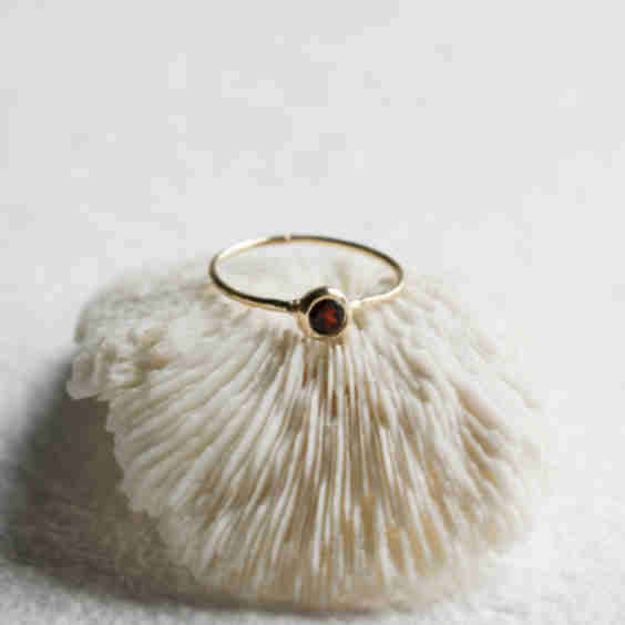 JP Bezel Set Birthstone Ring