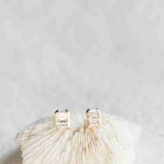 JP Emerald Cut Duet Diamond Studs